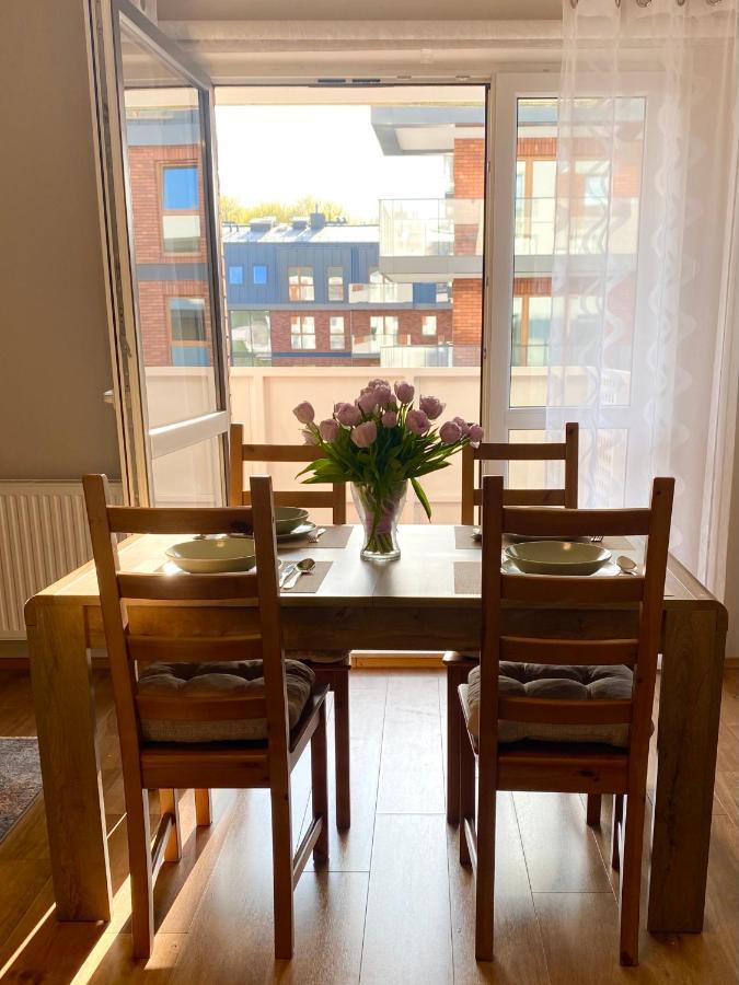 Ferienwohnung Apartament Malczewskiego Blisko Centrum Danzig Exterior foto